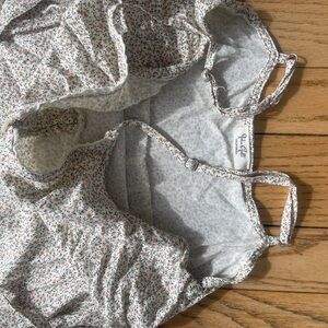 Brandy Melville John galt Floral Dress - cream with peach flowers